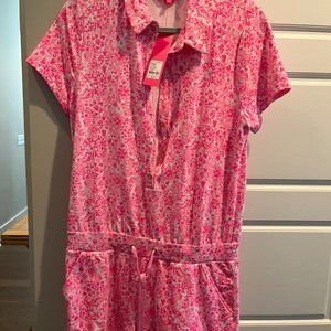 Lilly Pulitzer Pink Shandy Invest A Gator Jorgie Romper